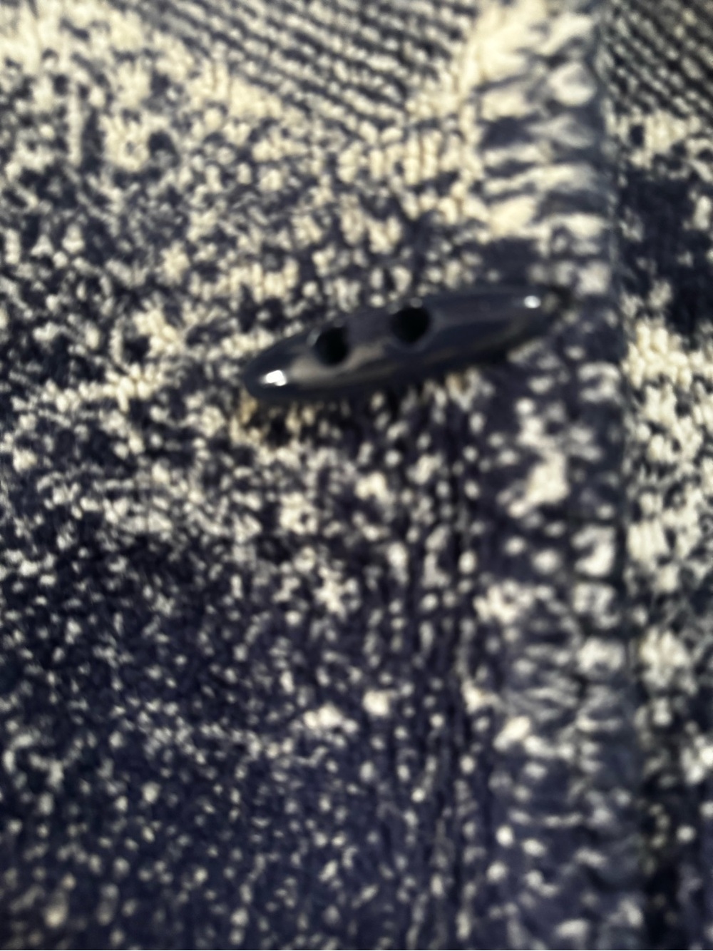 Navy Fair Isle Hooded Sweater Jacket - Women - Picture 3 of 4